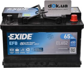 Аккумулятор Exide 6 CT-65-R Start-Stop EFB el652