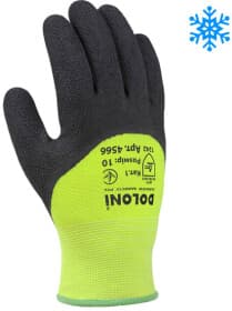 Перчатки рабочие Doloni Extragrab трикотажные с латексным покрытием зеленые