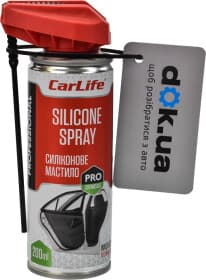 Смазка Carlife Silikon Spray силиконовая с носиком-дозатором