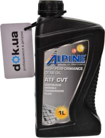 Трансмиссионное масло Alpine ATF CVT синтетическое Трансмиссионное масло Alpine ATF CVT синтетическое
