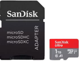 Карта памяти SanDisk Ultra microSDXC 1 ТБ с SD-адаптером
