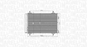 Радиатор кондиционера Magneti Marelli 350203916000