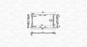 Радіатор охолодження двигуна Радіатор охолодження двигуна