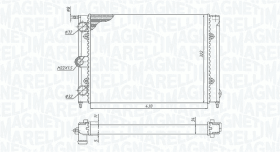Радіатор охолодження двигуна Magneti Marelli 350213187300