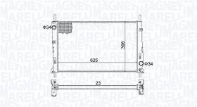 Радіатор охолодження двигуна Радіатор охолодження двигуна