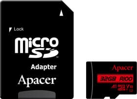 Карта памяти Apacer R100 microSDHC 32 ГБ с SD-адаптером