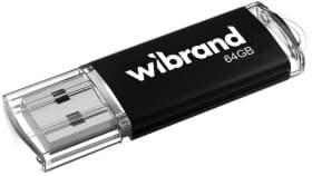 Флешка Wibrand Cougar Black 64 ГБ