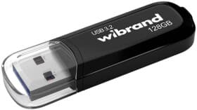Флешка Wibrand Marten Black 128 ГБ