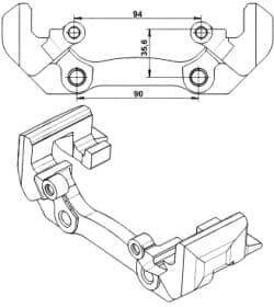 Кронштейн ATE 11.8170-0407.1