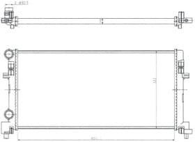 Радіатор охолодження двигуна Радіатор охолодження двигуна