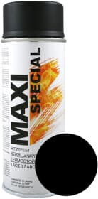 Аэрозольная краска Maxi Color Black матовая термостойкая 400 мл