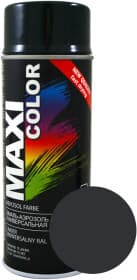 Аэрозольная краска Maxi Color Универсальная черно-серый RAL 7021 глянцевая 400 мл