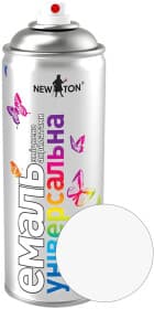 Аэрозольная краска New Ton Универсальная белый RAL 9010 глянцевая 400 мл