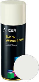 Аэрозольная краска Slider Универсальная сигнальный белый RAL 9003 глянцевая 400 мл