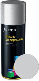 Аэрозольная краска Slider Универсальная бело-алюминиевый RAL 9006 глянцевая 400 мл