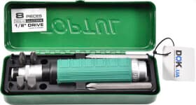 Отвертка реверсивная ударная с набором бит Toptul GAAD0808