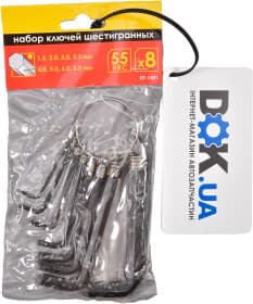 Набір ключів шестигранних Intertool ht1841 1,5-8 мм 8 шт