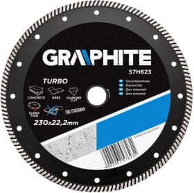 Круг отрезной Graphite Turbo 57H623 230 мм