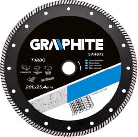 Круг отрезной Graphite Turbo 57H872 200 мм