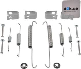 Монтажный комплект барабанных тормозных колодок Delphi LY1337