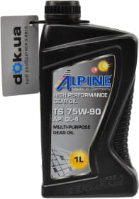 Трансмиссионное масло Alpine Gear Oil TS GL-4 75W-90 полусинтетическое Трансмиссионное масло Alpine Gear Oil TS GL-4 75W-90 полусинтетическое