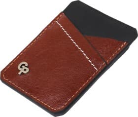 Картхолдер Grande Pelle 11364 без логотипа авто колір чорний з червоним