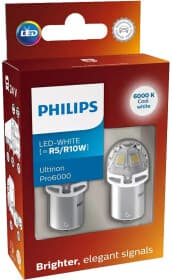Автолампа Philips Ultinon Pro6000 R10W BA15s 5 W 10 W 24805CU60X2