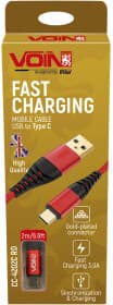Кабель Voin CC-4202CRD USB - type-C 2 м