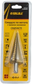 Свердло Sigma ступеневе по металу та дереву 1186081 4-32 мм
