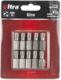 Набор бит Ultra 4015882 10 шт.