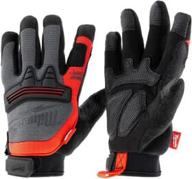 Рукавички робочі Milwaukee Demolition трикотажні з гумовим покриттям чорні