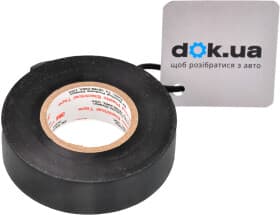 Ізоляційна стрічка 3M 1600 28488 чорна ПВХ 18 мм х 20 м
