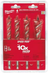 Набір свердл Milwaukee гвинтових по дереву 4932479477 13-25 мм 4 шт.