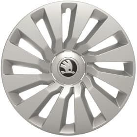 Комплект колпаков на колеса VAG Skoda цвет серебристый
