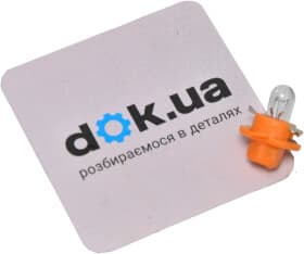 Автолампа Zollex BAX BX8,4d 1,1 W прозрачная 22046