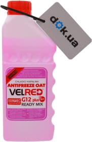 Готовый антифриз Velnord Velred READY MIX G12+ красный -38 °C