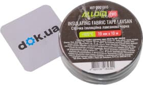 Изолента Alloid MIT-2001910 черный ткань 19 мм х 10 м