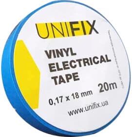 Изолента UNIFIX ETU-20BLUE синий ПВХ 18 мм х 20 м