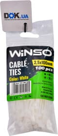 Стяжка Winso 125100 100 мм 2,5 мм 100 шт