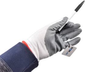 Перчатки рабочие JBM хб с нитриловым покрытием белые