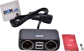 Разветвитель прикуривателя с USB Pulso SC-2004L