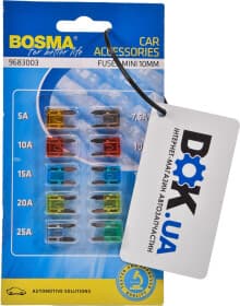 Набір запобіжників Bosma 2614 FN mini 10 шт.