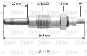 Свеча накала Valeo 345210