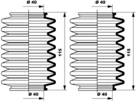 Пильник кермової рейки