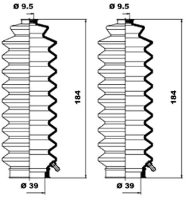 Пыльник рулевой рейки