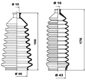 Пыльник рулевой рейки