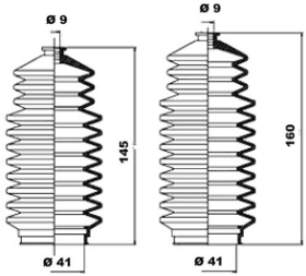 Пильник кермової рейки