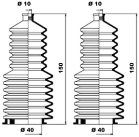 Пыльник рулевой рейки Пыльник рулевой рейки