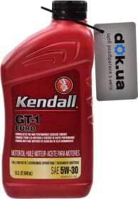 Моторна олива Kendall GT-1 EURO Premium Full Synthetic 5W-30 синтетична