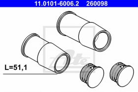 Напрямна гільза скоби гальмівного супорта Напрямна гільза скоби гальмівного супорта